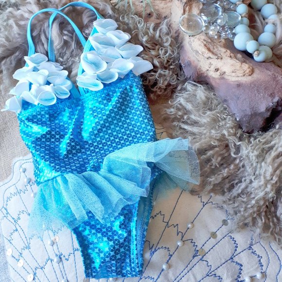 Floatimini Mermaid Petal one piece swimsuit 3T - Picture 1 of 6